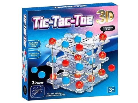 Gra logiczna TIC TAC TOE Układanka Łamigłówka, Kółko Krzyżyk 3D, 3 w Rzędzie Gra logiczna TIC TAC TOE Układanka Łamigłówka, Kółko Krzyżyk 3D, 3 w Rzędzie