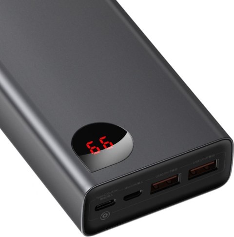 Adaman powerbank 2x USB 1x USB-C 1x microUSB 20000mAh 65W Quick Charge czarny Adaman powerbank 2x USB 1x USB-C 1x microUSB 20000mAh 65W Quick Charge czarny