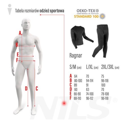 BTS0060 SPODNIE TERMOAKTYWNE CZARNE MĘSKIE 2XL/3XL RAGNAR NILS BTS0060 SPODNIE TERMOAKTYWNE CZARNE MĘSKIE 2XL/3XL RAGNAR NILS