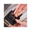 Portfel męski skórzany czarny etui na karty z ochroną RFID slim Brødrene G-102MN/BL