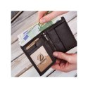 Portfel męski skórzany klasyczny brązowy RFID Brodrene G-106MN/BR