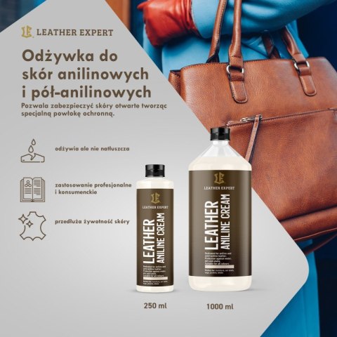 Leather Aniline Cream - odżywka do skór anilinowych 250 ml Leather Expert LE-03-AC250