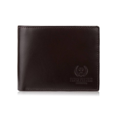 Elegancki portfel męski skórzany brązowy z ochroną RFID Paolo Peruzzi AY-11-BR Elegancki portfel męski skórzany brązowy z ochroną RFID Paolo Peruzzi AY-11-BR
