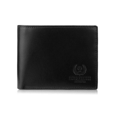 Elegancki portfel męski skórzany czarny z ochroną RFID Paolo Peruzzi AY-11-BL Elegancki portfel męski skórzany czarny z ochroną RFID Paolo Peruzzi AY-11-BL