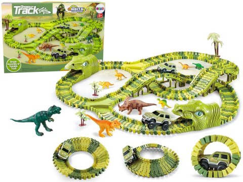 Ogromny Tor Dinozaurów Park Samochód Figurki Ogromny Tor Dinozaurów Park Samochód Figurki