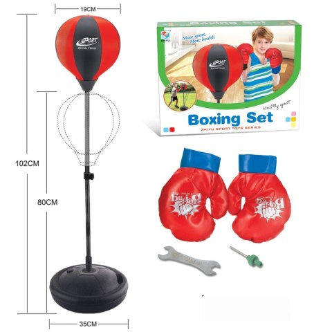 ZESTAW BOKSERSKI ENERO DLA DZIECI REGULOWANY 80-102CM I RĘKAWICE ZESTAW BOKSERSKI ENERO DLA DZIECI REGULOWANY 80-102CM I RĘKAWICE