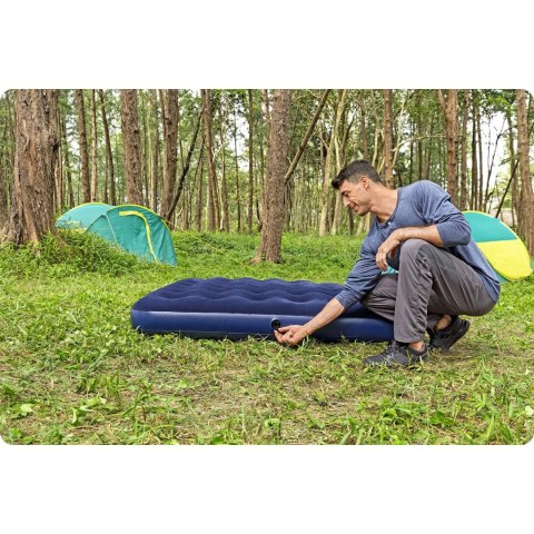Materac dmuchany z pompką i poduszkami 203 x 152 x 22 cm Bestway 67374 Materac dmuchany z pompką i poduszkami 203 x 152 x 22 cm Bestway 67374