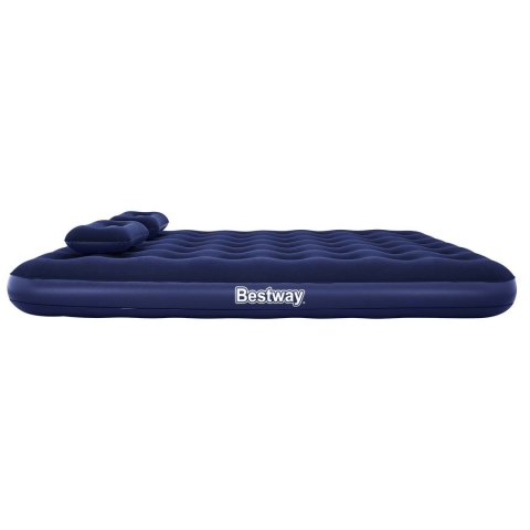 Materac dmuchany z pompką i poduszkami 203 x 152 x 22 cm Bestway 67374 Materac dmuchany z pompką i poduszkami 203 x 152 x 22 cm Bestway 67374
