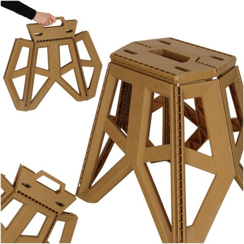 Taboret Składany Krzesełko Turystyczne Czarne Kempingowe Przenośne 39,5cm khaki Taboret Składany Krzesełko Turystyczne Czarne Kempingowe Przenośne 39,5cm khaki