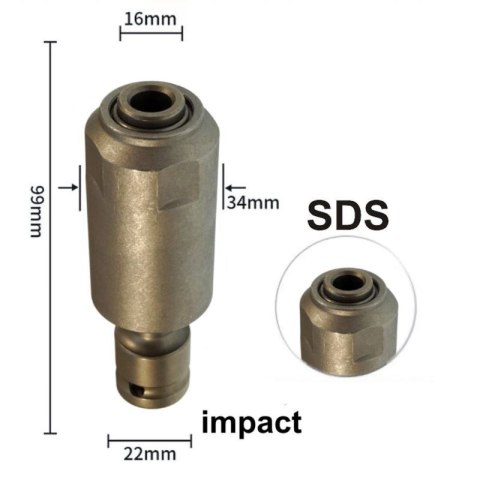 Adapter klucz 1/2'' na SDS-PLUS klucz udarowy przejściówka przejście Adapter klucz 1/2'' na SDS-PLUS klucz udarowy przejściówka przejście
