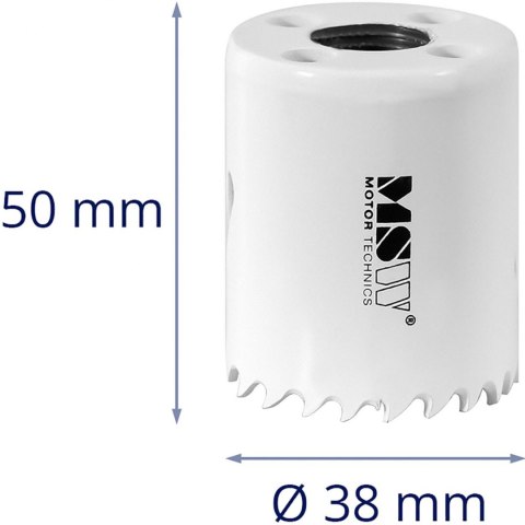 Otwornica bimetalowa wiertło do metalu drewna tworzyw sztucznych śr. 38 mm Otwornica bimetalowa wiertło do metalu drewna tworzyw sztucznych śr. 38 mm