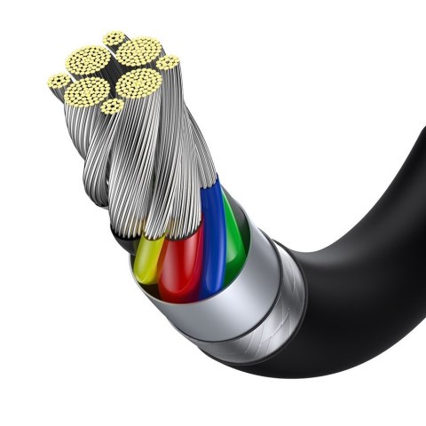 Superior kabel przewód USB-C USB-C Quick Charge FCP 100W 5A 20V 1m czarny Superior kabel przewód USB-C USB-C Quick Charge FCP 100W 5A 20V 1m czarny