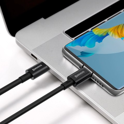 Superior kabel przewód USB-C USB-C Quick Charge FCP 100W 5A 20V 1m czarny Superior kabel przewód USB-C USB-C Quick Charge FCP 100W 5A 20V 1m czarny
