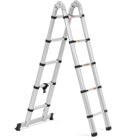 Drabina teleskopowa składana z aluminium 12 stopni 0.85-1.85/3.8 m Drabina teleskopowa składana z aluminium 12 stopni 0.85-1.85/3.8 m