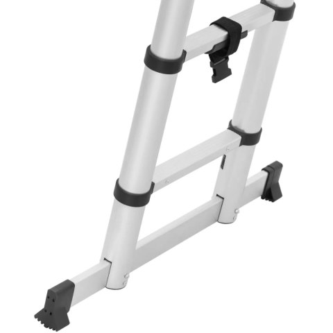 Drabina teleskopowa składana z aluminium 12 stopni 0.85-1.85/3.8 m Drabina teleskopowa składana z aluminium 12 stopni 0.85-1.85/3.8 m