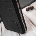 Portfel męski skórzany pionowy AY-06-BL i torba męska na laptopa AY-02-BL zestaw ZUP-140