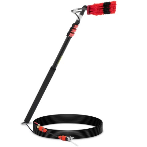 Szczotka teleskopowa z przyłączem wody do mycia okien paneli szer. 35 cm 125-360 cm Szczotka teleskopowa z przyłączem wody do mycia okien paneli szer. 35 cm 125-360 cm