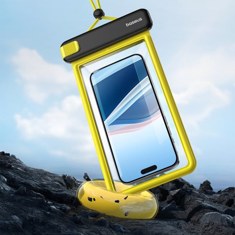 Etui wodoodporne do telefonu 7.2'' IPX8 Deep Dive 4 warstwy - czarno-żółte Etui wodoodporne do telefonu 7.2'' IPX8 Deep Dive 4 warstwy - czarno-żółte