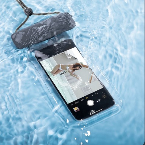 Etui wodoodporne na telefon 7.2'' AquaGlide IPX8 z systemem Slide Lock - czarne Etui wodoodporne na telefon 7.2'' AquaGlide IPX8 z systemem Slide Lock - czarne