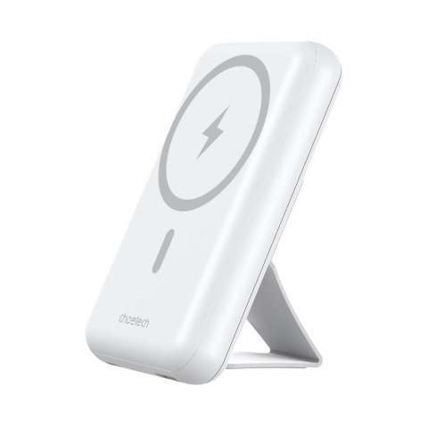 Powerbank 10000 mAh 20W MagSafe USB-A USB-C funkcja podstawki - biały Powerbank 10000 mAh 20W MagSafe USB-A USB-C funkcja podstawki - biały