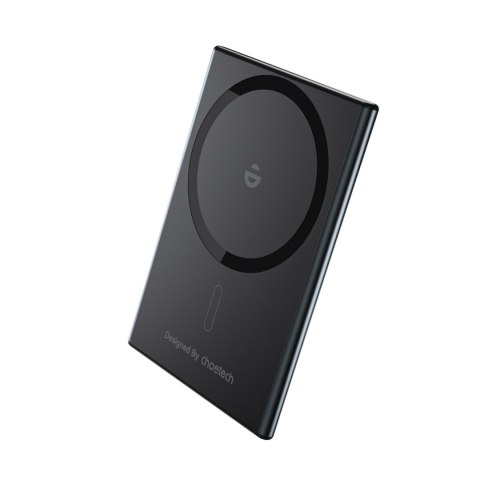 Powerbank indukcyjny 2000mAh super cienki 5W MagSafe Qi - czarny Powerbank indukcyjny 2000mAh super cienki 5W MagSafe Qi - czarny