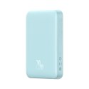 Powerbank indukcyjny Magnetic Mini 10000 mAh 20W + kabel USB-C - niebieski