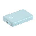 Powerbank indukcyjny Magnetic Mini 10000 mAh 20W + kabel USB-C - niebieski