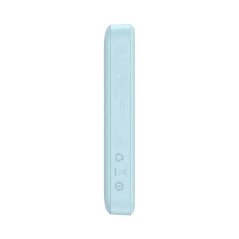 Powerbank indukcyjny Magnetic Mini 10000 mAh 20W + kabel USB-C - niebieski Powerbank indukcyjny Magnetic Mini 10000 mAh 20W + kabel USB-C - niebieski