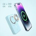Powerbank indukcyjny Magnetic Mini 10000 mAh 30W + kabel USB-C - niebieski