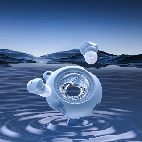 Słuchawki bezprzewodowe TWS Bluetooth 5.3 LightAura VocalSound - niebieskie Słuchawki bezprzewodowe TWS Bluetooth 5.3 LightAura VocalSound - niebieskie