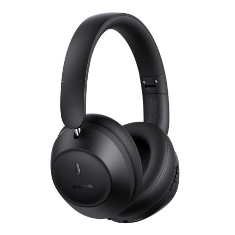 Słuchawki bezprzewodowe nauszne Bass 30 Max Bluetooth 5.3 - czarne Słuchawki bezprzewodowe nauszne Bass 30 Max Bluetooth 5.3 - czarne