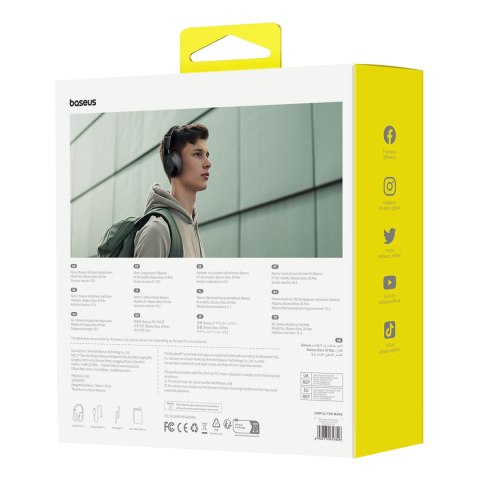 Słuchawki bezprzewodowe nauszne Bass 30 Max Bluetooth 5.3 - czarne Słuchawki bezprzewodowe nauszne Bass 30 Max Bluetooth 5.3 - czarne