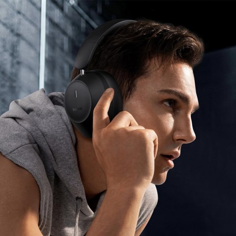 Słuchawki bezprzewodowe nauszne Bass 30 Max Bluetooth 5.3 - czarne Słuchawki bezprzewodowe nauszne Bass 30 Max Bluetooth 5.3 - czarne