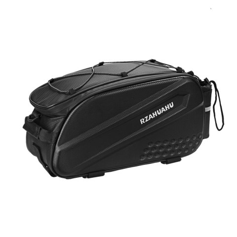 Torba rowerowa 10l na bagażnik z kieszeniami bocznymi 38.5x19.5x16cm - czarna Torba rowerowa 10l na bagażnik z kieszeniami bocznymi 38.5x19.5x16cm - czarna