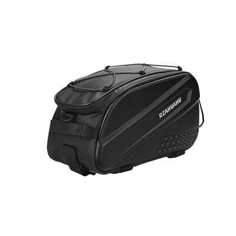 Torba rowerowa 10l na bagażnik z kieszeniami bocznymi 38.5x19.5x16cm - czarna Torba rowerowa 10l na bagażnik z kieszeniami bocznymi 38.5x19.5x16cm - czarna