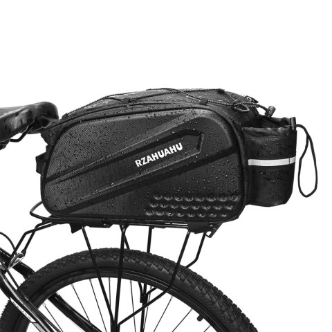 Torba rowerowa 10l na bagażnik z kieszeniami bocznymi 38.5x19.5x16cm - czarna Torba rowerowa 10l na bagażnik z kieszeniami bocznymi 38.5x19.5x16cm - czarna
