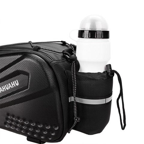 Torba rowerowa 10l na bagażnik z kieszeniami bocznymi 38.5x19.5x16cm - czarna Torba rowerowa 10l na bagażnik z kieszeniami bocznymi 38.5x19.5x16cm - czarna