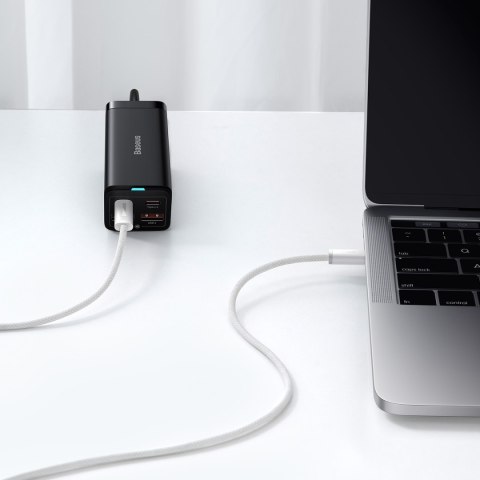 Kabel przewód Dynamic Series USB-C - USB-C 100W 1m - biały Kabel przewód Dynamic Series USB-C - USB-C 100W 1m - biały