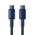 Kabel przewód Tungsten Gold USB-C - USB-C 100W 2m - granatowy