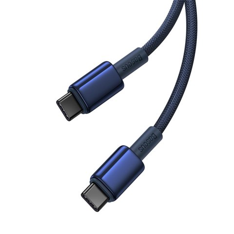 Kabel przewód Tungsten Gold USB-C - USB-C 100W 2m - granatowy Kabel przewód Tungsten Gold USB-C - USB-C 100W 2m - granatowy