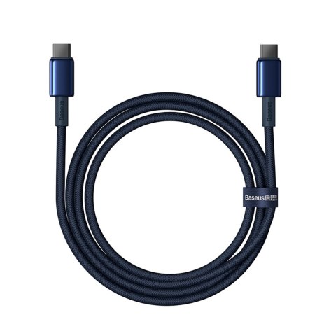Kabel przewód Tungsten Gold USB-C - USB-C 100W 2m - granatowy Kabel przewód Tungsten Gold USB-C - USB-C 100W 2m - granatowy