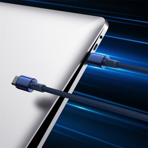 Kabel przewód Tungsten Gold USB-C - USB-C 100W 2m - granatowy Kabel przewód Tungsten Gold USB-C - USB-C 100W 2m - granatowy