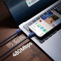 Kabel przewód Tungsten Gold USB-C - USB-C 100W 2m - granatowy