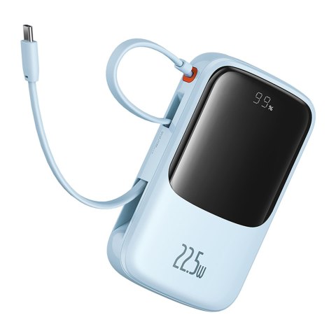 Power bank 10000mAh Qpow Pro+ 22.5W USB-C - niebieski Power bank 10000mAh Qpow Pro+ 22.5W USB-C - niebieski