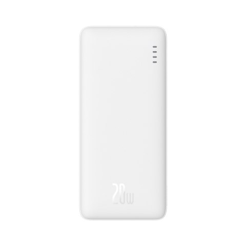 Powerbank Airpow 20W 10000mAh z kablem USB-A - USB-C 30cm - biały Powerbank Airpow 20W 10000mAh z kablem USB-A - USB-C 30cm - biały