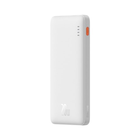 Powerbank Airpow 20W 10000mAh z kablem USB-A - USB-C 30cm - biały Powerbank Airpow 20W 10000mAh z kablem USB-A - USB-C 30cm - biały