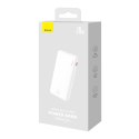Powerbank Airpow 20W 10000mAh z kablem USB-A - USB-C 30cm - biały