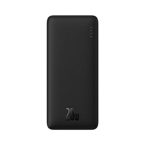 Powerbank Airpow 20W 10000mAh z kablem USB-A - USB-C 30cm - czarny Powerbank Airpow 20W 10000mAh z kablem USB-A - USB-C 30cm - czarny