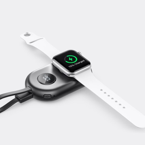 Powerbank do smartwatchy 5000mAh USB-C Lightning - czarny Powerbank do smartwatchy 5000mAh USB-C Lightning - czarny