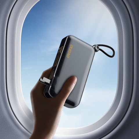 2w1 Ładowarka sieciowa UK US EU + powerbank 10000mAh USB-C USB-A - szara 2w1 Ładowarka sieciowa UK US EU + powerbank 10000mAh USB-C USB-A - szara